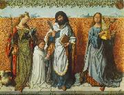 MASTER of the St. Bartholomew Altar St Agnes, St Bartholomew and St Cecilia USA oil painting reproduction